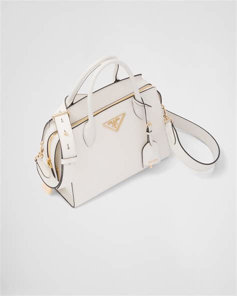 White Prada Kristen Saffiano Mini